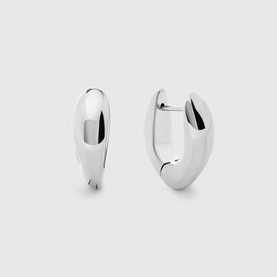 Sterling Silver Nura Reef Medium Hoop Earrings