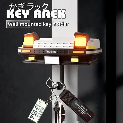 2025 AE86 Car Headlight Wall Key Holder Room Accessories Wall-Mounted Key Hanger Hook For Car