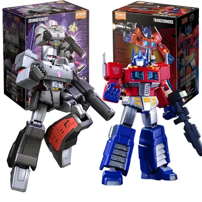 Original BLOKEES 18CM Optimus Primal Megatron Transformation G1 ACTION EDITION Chest Eyes Glow