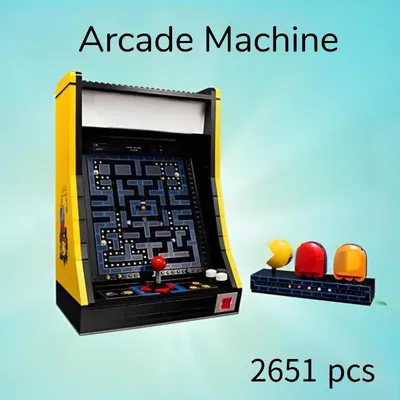 2651pcs Creative Retro Playable Arcade Machine Joystick Controlled Maze Arcade Street Gaming Console