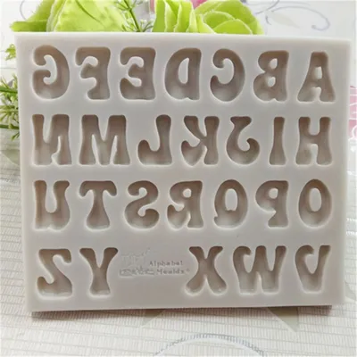 Numbers Molds Letters Silicone Mold 3D Fondant Mold Cakes Decorating Tools Diy Kitchen Bakeware High