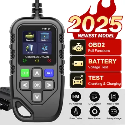 OBD2 Code Reader Clear/Erase Codes OBDII Scanner Work for all cars Multi-language Car Auto