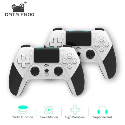 DATA FROG Bluetooth-compatible Wireless Controller For PS4 Gamepad For PC Joystick For PS4/PS4