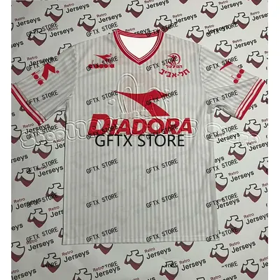 Hapoel Tel-Aviv Shirt 1989-1990 Away - Retro Jerseys, חולצה של הפועל תל אביב Men 3d Print Jersey