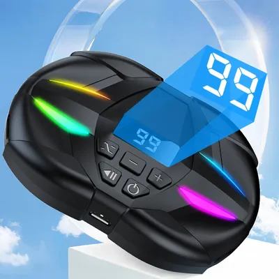 Finger Clicking Simulator with Digital Display & RGB Light Live Streaming Equipment Clicker for