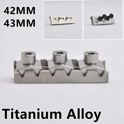 42MM/43MM Titanium Alloy Electric Guitar Tremolo System Bridge Locking Nut String Lock JP(Origin)