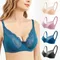 Soutien-gorge respirant en dentelle pour femmes, lingerie sexy ajustable avec armatures, soutiens-gorge confortables, lingerie pour femmes, été, 75C-95D