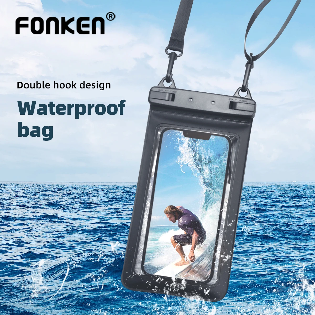 Sac étanche pour téléphone portable, pochette étanche pour Smartphone, housse de natation en PVC pour iPhone 12 Pro Xs Max XR X 8 7 Galaxy S10