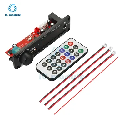 DC6-18V 25W + 25W MP3 Player Decoder Board BT FM Radio TF USB 3,5mm AUX Mic Modul Bluetooth Image