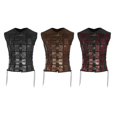 Brustpanzer Samurai Armor Gothic PU Leder Warrior Armor Guard Brustpanzer Image