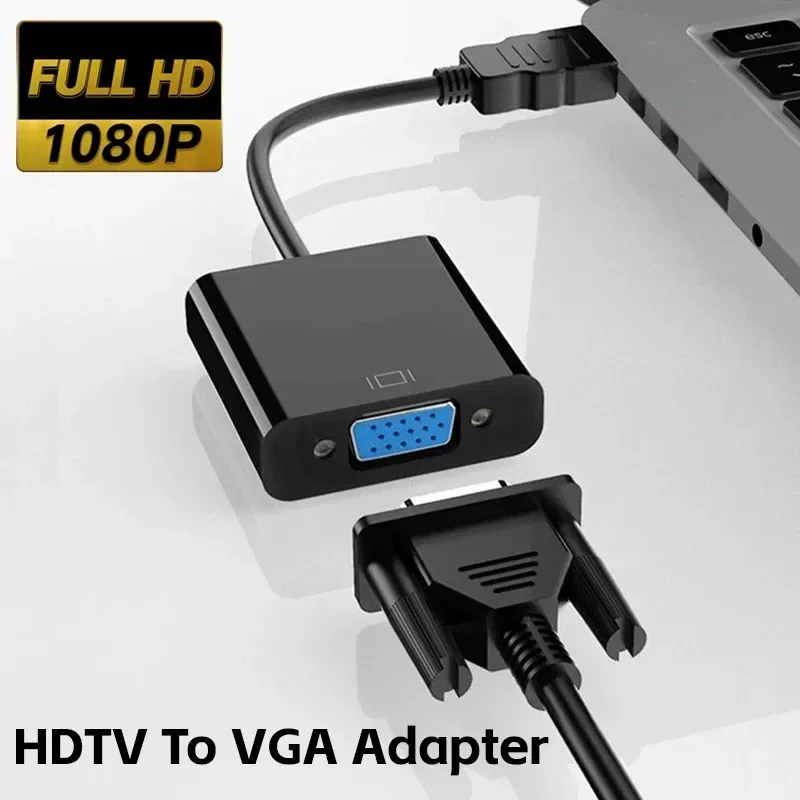 DisplayPort DP zu VGA Adapter 1080P Kabel Stecker DP zu Stecker VGA Konverter Adapter Für TV Box Projektor PC Laptop DisplayPort Kabel Image