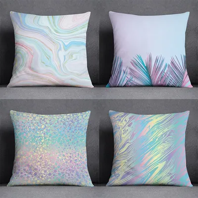 Kissen Schlafzimmer Sofa Auto Kissen bezug Fall Regenbogen Farbe Sammlung Geschenk Home Office Dekor Image