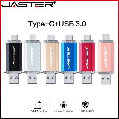 Hotsale JASTER OTG USB-Stick Typ C Pen Drive 256 GB 128 GB 64 GB 32 GB 16 GB 8 GB USB-Stick 3.0 Image