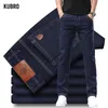 2025 mode Männer Stretch Lose Gerade Jeans Casual Elastische Slim Fit Denim Hosen Männliche Marke Business-Hose Große größe 38 40