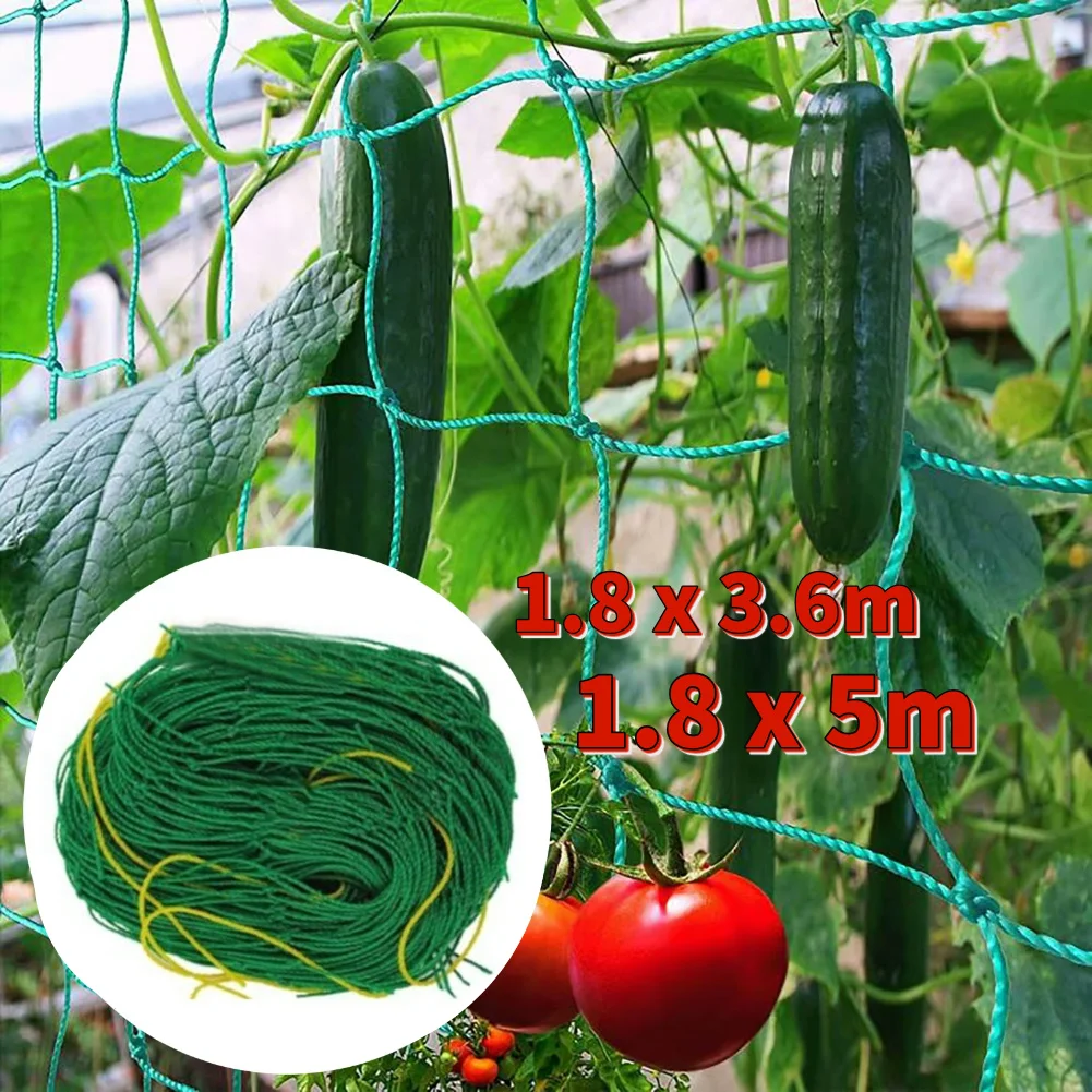 Klettern Rattan Net Grün Garten Gitter Net Verschleißfeste Blume Reben Halter Mesh Hitzebeständigkeit für Gurken Wassermelonen Image