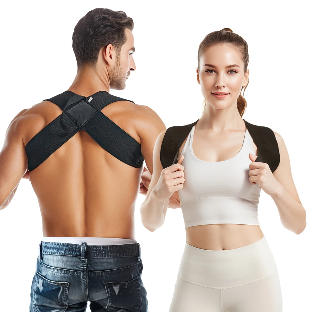 Rückenstützgurt für Männer und Frauen, bequemer Fitness-Schulter-Sportgurt, unterstützte Positionierung für Sport-Fitness