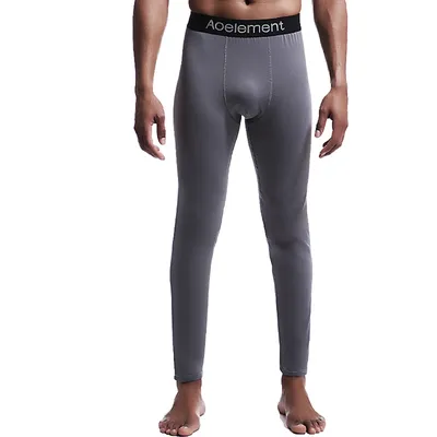 Lange Unterhosen für Herren, einteilig, plus dünne Fleece-Unterhosen, Jugendlinien-Hosen, Thermo-Hosen, schlanke Herbst- und Winter-Leggings Image