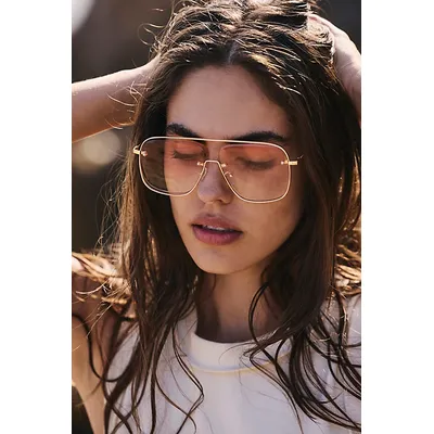 Halo Aviator Sunglasses at Free People in Fade