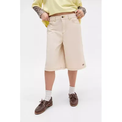 Dickies Carpenter Denim Jorts - Cream 26 at Urban Outfitters