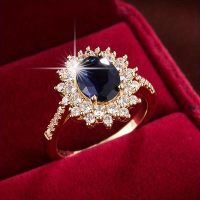 TEMU Exquisite Sunflower Design, A Copper Ring For Elegant Ladies Image