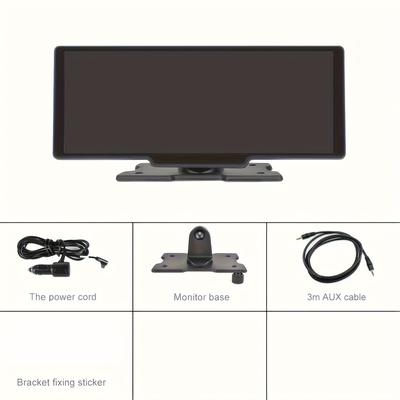TEMU Hikity 10.26-inch Wireless Carplayer, For Auto Car Stereo, Hd Ips Touch Monitor Aux Fm Output Voice 64g Tf Cardoptional