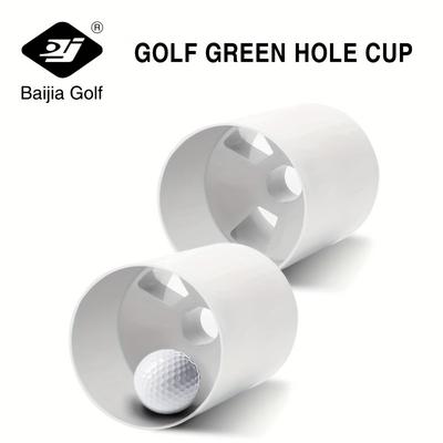 TEMU Golf Green , Three-hole Design Facilitates Hole Drainage, One-piece Golf Hole Putting Cup For Practice And Golf Training Supplies