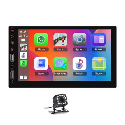TEMU Hikity 17.78cm Digital /auto 1 Din Multimedia Mp5 Player With Wifi, Gps, Fm, Wireless, Backlit, Suppport Backup Camera Image