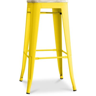 Privatefloor - Barhocker - Industriedesign - Holz & Stahl - 76cm - Neuauflage - Stylix Image
