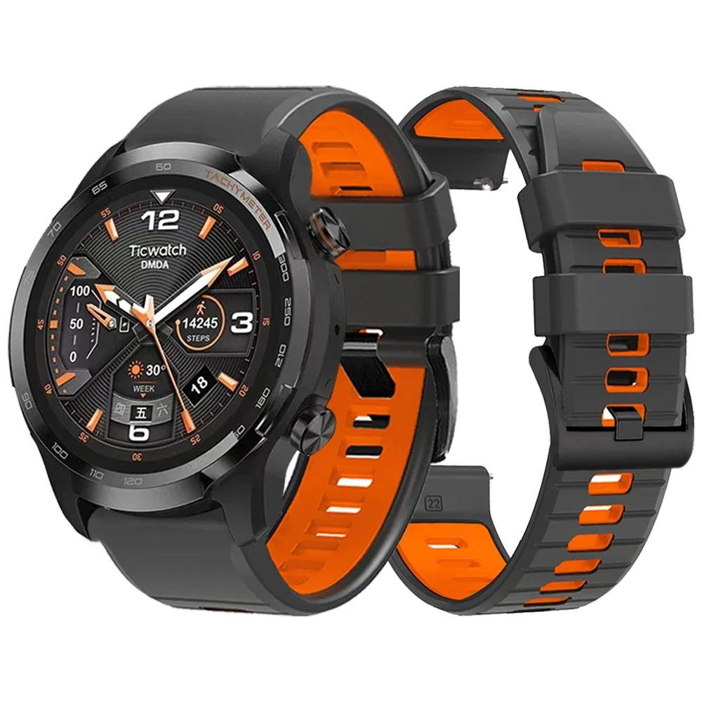20mm 22mm Silikon Schleife Strap Für TicWatch Pro 3 Ultra Sport Band Für E3 E2 S2 Pro X GTW 2021 armband Smartwatch Weiche Armband Image