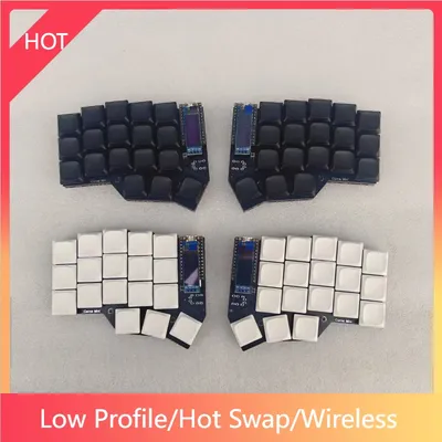 Corne 3X5 Low Profile Split Mechanical Keyboard Custom Kailh Switch Zmk OLED Screen Bluetooth Wireless Split Keyboard Ergonomics