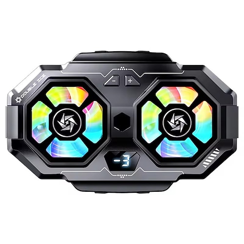 Dual Fan Tec Cooling Handy-Radiator – universeller Handy-Kühlerlüfter für das iPhone, ideal für Gaming und Live-Streaming Image