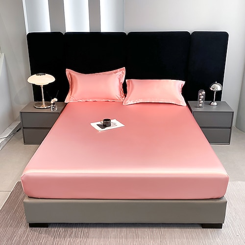 Satin Vollumhüllende Anti-Rutsch Urin-dicht Matratzenbezug Gewaschene Seide Wasserfester Bettlaken Simmons Schutzbezug Image