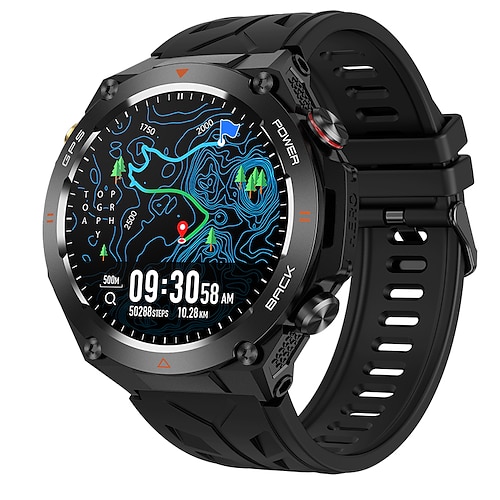 Smart Watch 2025 Neu für eingebaute GPS Sport Smartwatch 1,45'' IPS Bildschirm Kompass Bluetooth-Anruf 1ATM wasserdicht SmartBracele Image