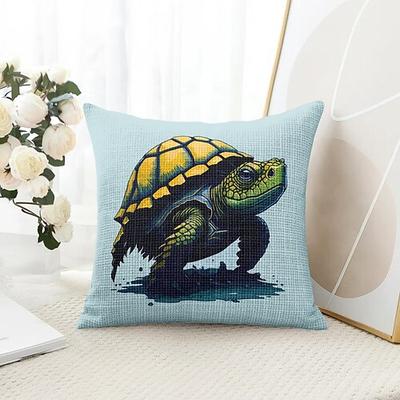 Meeresschildkröten Dekorative Wurfkissenbezüge 1PC Weiche quadratische Couchkissenhülle Kissenbezug für Schlafzimmer Wohnzimmer Sofa Stuhl Image