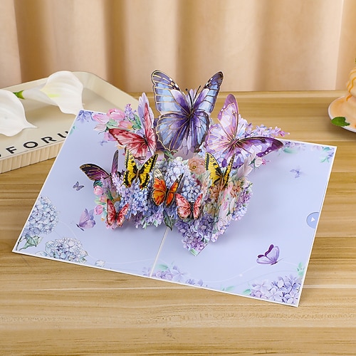 lebendiger 3D-Schmetterling Gänseblümchen-Pop-up-Grußkarte, das beste Geschenk für Mama, Blumenstraußkarte zum Muttertag, Anerkennung für Lehrer, Geburtstag, Dankesgruß Image