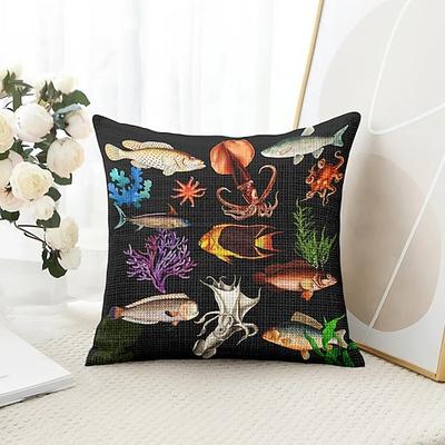 Dekorative Wurfkissenbezüge 1PC Weicher quadratischer Couchkissenbezug für Schlafzimmer Wohnzimmer Sofa Stuhl Image