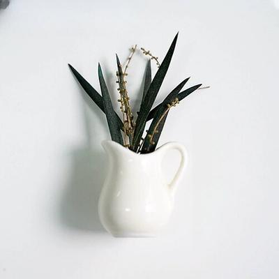 süße Kühlschrankmagnete in Pflanzenvase, Mini-Blumenvasen aus Keramik zur Kühlschrankdekoration, 3D-DIY-Magnetwanddekoration, Wohnaccessoires mit Seitenansicht Image
