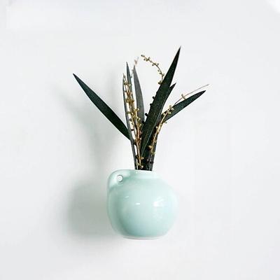 süße Kühlschrankmagnete in Pflanzenvase, Mini-Blumenvasen aus Keramik zur Kühlschrankdekoration, 3D-DIY-Magnetwanddekoration, Wohnaccessoires mit Seitenansicht Image
