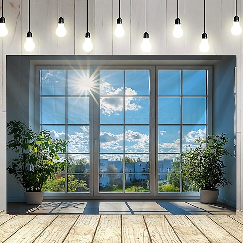 schöne natürliche Landschaft vor dem Fenster hängen Wandteppich Wandkunst große Wandteppich Wandbild Dekor Fotografie Hintergrund Decke Vorhang Haus Schlafzimmer Wohnzimmer Dekoration Image