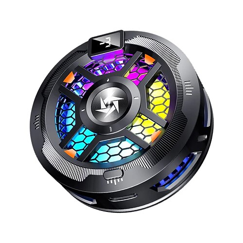 sl18 Handy-Halbleiterkühler mit magnetischem Rückclip, RGB-Licht und Temperaturanzeige für Spiele