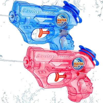 Mini-Wasserpistole für Kinder und Kleinkinder – 4er-Pack/2er-Pack kleine Wasserpistolen mit 5–7m Reichweite, super Wassersauger, Spritzpistole, Blaster-Pistole, Wasserspielzeug für draußen, Sommer, Image