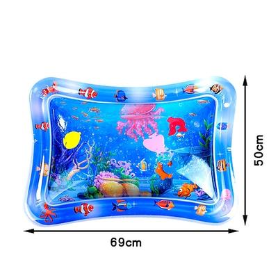27 20 Zoll aufblasbare Bauchzeitmatte Premium-Baby-Wasserspielmatte für Säuglinge und Kleinkinder Babyspielzeug für 3 bis 24 Monate stärkt die Muskeln Ihres Babys tragbar Image