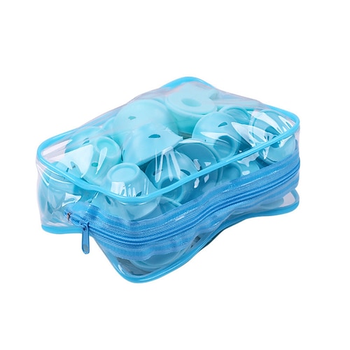 20/30 Stück magische Lockenwickler aus Silikon, Lockenwickler für die Nacht mit Haarnetz, Lockenwickler ohne Hitze für DIY-Haarstyling Image