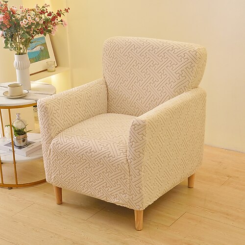 Stretch-Sofa-Sesselbezug, Schonbezug, waschbar, Einzelsofa-Sitzbezug, einfach zu installieren, Rundum-Schutzbezug für Wohnmöbel, neu Image