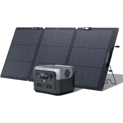 Solar Generator Power Station, 160W Power for Home , Camping ,100% Charged in 60m with 3000+ Cycles,