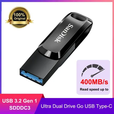 SanDisk OTG USB3.1(Type-C) Flash Drive 512GB 256GB 64GB Mini U Disk 150M/s OTG Pendrive USB Type-C