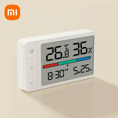 Xiaomi MiaoMiaoCe Intelligent Thermometer Hygrometer Multi Function Clock HD Digital Display Weather