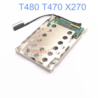 New SSD HDD NVMe M.2 Adapter Caddy & cable For Lenovo ThinkPad T480 T470 X270 M.2 PCIE NVM
