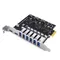 USB 3.2 and Type C PCI-E Expansion Card PCIE to USB Controller 6Port + 2Port USB-C 3.2 PCI-E Card