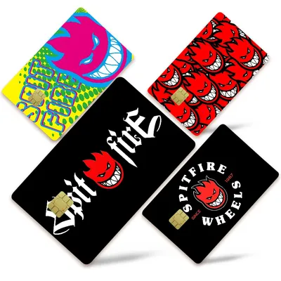S-Spitfire S-Skateboard Anime Spend Or Save Funny Shell On Off Ultra Thin No Fade Sticker Skin Cover
